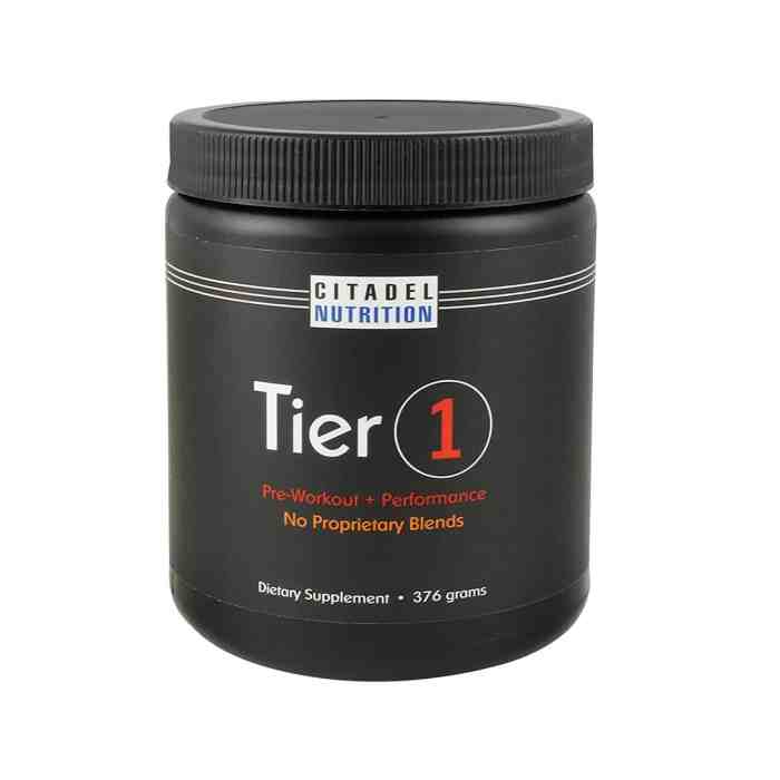 Workout supplements pre top men official list